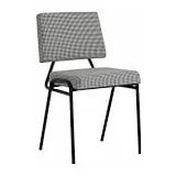 Custom Form Crno-bijela blagovaonska stolica Simple -