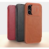 Nillkin Maska za iPhone 15 Pro braon na preklop Qin Pro | ePonuda.com