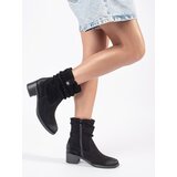Sergio Leone Black leather cowboy boots for women Cijene