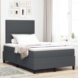  LED Box Spring Krevet Tamno siva i bijela 120 x 200 cm | shoptok.hr