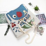Venisymlis Prikupna Živalska Platnena Nakupovalna Torba Za Ženske Rdeča Torba Na Eno Ramo, (22070101) | Shoptok.si
