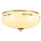 Orion dl 7-674 - plafonsko svetlo landhaus 3xE27/60W/230V, prečnika 35 cm, mesing/bež | Eponuda.com