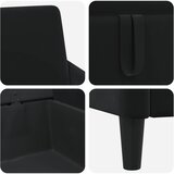  Set sofe s pohranom 2 kom. Crna Poliester | shoptok.hr