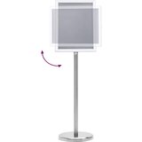  Stalci za plakate 2 pcs Srebrno 32.7 x 24 x 108 cm Aluminij | shoptok.hr