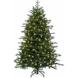  Umjetno božićno drvce s nogom 150 cm 150 LED lampica - 150 cm s LED svjetlima | shoptok.hr