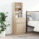  Noćni ormarić boja hrasta sonome 39x35x125cm konstruirano drvo | shoptok.hr