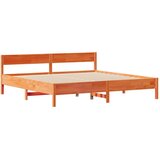  Okvir kreveta bez madraca voštano smeđi 200x200 cm od borovine | shoptok.hr