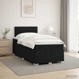  Boxspring krevet s madracem Crna 120 x 200 cm Tkanina | shoptok.hr