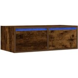 TV ormarić s LED svjetlima boja dimljenog hrasta 75x35,5x25 cm | shoptok.hr