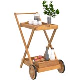 Kolica za posluživanje 54 x 87 x 90 cm od masivnog drva bagrema | shoptok.hr