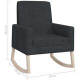  Gugalni stol črno blago, (20702334) | Shoptok.si