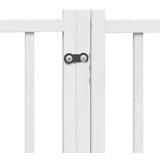 vidaXL Ograda za pse z vrati zložljiva 6 panelov bela 480 cm les | Shoptok.si