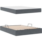  s madracem i skladištem Tamno siva 140 x 190 cm Baršun | shoptok.hr