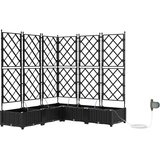  Vrtna saksija 5 pcs Crna 120 x 120 x 126 cm Plastika | shoptok.hr