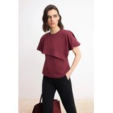 TRENDYOLMILLA Ženska majica TWOSS26TS00199, Bordo | Eponuda.com
