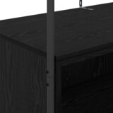  Stalak za odjeću s policama Crni hrast 100x44x160 cm | shoptok.hr
