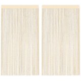 Furnova Zavese iz nitk 2 kosa 100x250 cm kremne barve, (21917833) | Shoptok.si