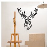 WALLXPERT Zidna dekoracija Jelen 2, 60x65 cm, 1,2 mm, Crna | Eponuda.ba
