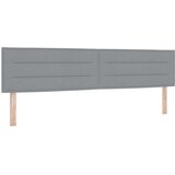 vidaXL Naslon za glavo Svetlo siva Blago 200 x 7 x 78 cm | Shoptok.si