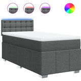 Maison Chic Box spring postelja - Vzmetna postelja z vzmetnico temno siva 100x200 cm blago SL24465, (21890949) | Shoptok.si