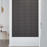  Zidna uzglavlja 12 pcs Sivi 30 x 15 cm Lažna koža | shoptok.hr