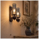 Brilagi LED zidno svetlo COTTAGE 2xE14/40W/230V buk/zadimljeno sivo Cene