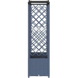  Dvignjeno ležišče s trellisom in streho Siva 204 x 40 x 141 cm, (5000287932) | Shoptok.si