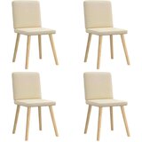  Jedilni stoli 4 kosi krem blago, (21832438) | Shoptok.si