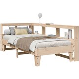 vidaXL Knjižna postelja brez vzmetnice 90x190 cm trdna borovina | Shoptok.si