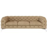Ropez Svjetlo smeđa baršunasti sofa 243 cm Chelsea – Cijene