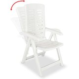 Maison Chic Nastavljivi vrtni stoli - Stol za vrt 2 kosa plastika bele barve JS58, (21878545) | Shoptok.si