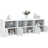  Komoda s LED svjetlima bijela 202x37x67 cm | shoptok.hr