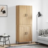 vidaXL Visoka komoda sonoma hrast 69,5x34x180 cm inženirski les | Shoptok.si