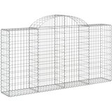  Lučne gabionske košare 10kom 200x30x100/120cm pocinčano željezo | shoptok.hr