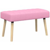  Klupa s utorima Ružičasta 80 x 40 x 46 cm Tkanina | Eponuda.ba