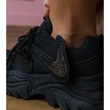 Gemre Black sneakers with chunky sole and rhinestones Albis | Shoptok.si