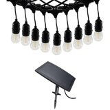 Ct Kakovostna zunanja solarna veriga 10 fillament LED sijalk 2m + 4,5m IP44 Cene