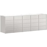  Skladištenje kanti za 3 kante Srebrno 340 x 77.5 x 115.5 cm | shoptok.hr