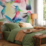  Foto tapeta - Watercolor Birds 245x175 Samoljepljiva | shoptok.hr