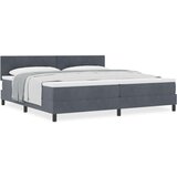 Box Spring Krevet s Madracem Tamno Siva 200x200 cm Baršun | shoptok.hr