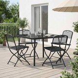  Set vanjskog namještaja 5 pcs Antracit Željezo i čelik | Eponuda.com