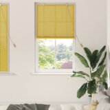 vidaXL Zavese in rolete z zavesami Rumena 90 x 160 cm Bambus | Shoptok.si
