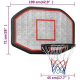Košarkaška ploča crna 109 x 71 x 3 cm od polietilena | Eponuda.ba