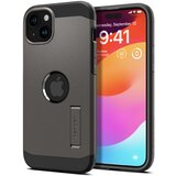 Spigen Ovitek Tough Armor MagSafe s stojalom za iPhone 15, kovinsko siv, (21522469) Cene