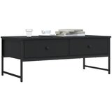  Stolić za kavu crni 101 x 49 x 39,5 cm od konstruiranog drva | Eponuda.com