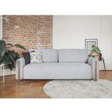 ELTAP Siva sklopiva/s prostorom za odlaganje sofa od samta 244 cm Arcadova – | shoptok.hr