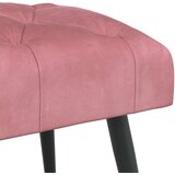  Klupa s gumbastim tkanjem Ružičasta 80 x 40 x 46 cm Baršun | shoptok.hr