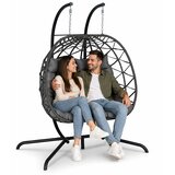 Lean Toys Dvosedežni viseči gugalni stol Garden Cocoon LEAN Cushions Swing | Shoptok.si