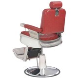  Brijačka stolica od umjetne kože crvena 68 x 69 x 116 cm | shoptok.hr