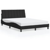  Okvir kreveta s LED-om bez madraca Hanko crni 120 x 200 cm baršunasti | Eponuda.ba